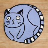 Purple Silly Cat Bath Mat