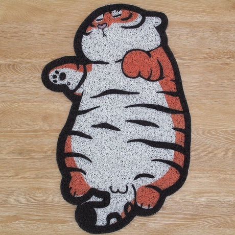 Lovely Sleeping Tiger Door Mat