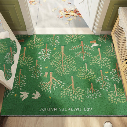 Trees and Pigeon PVC Entrance Door Mat