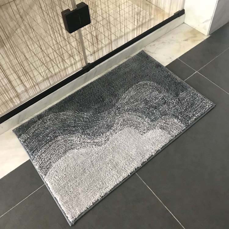 Gradient Wave Bathroom Mat