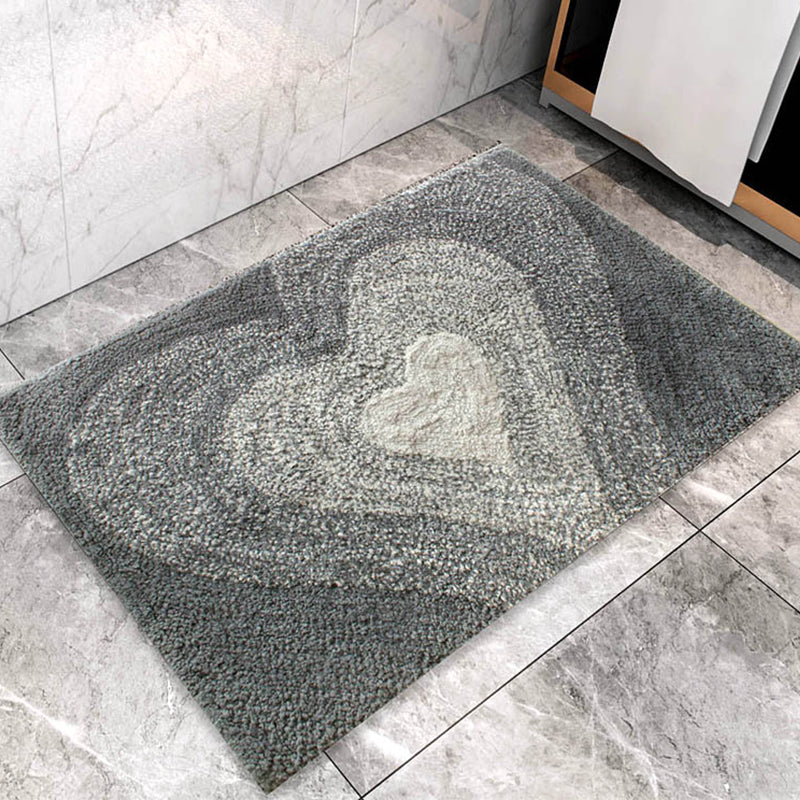 Gradient Heart Bathroom Mat