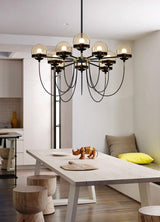 Glass Ball Chandelier