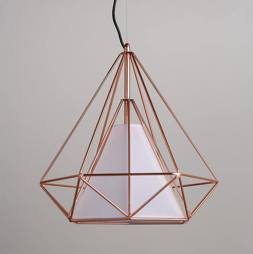 Diamond Cage Metal Pendant