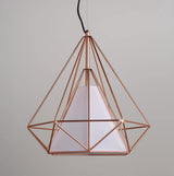 Diamond Cage Metal Pendant