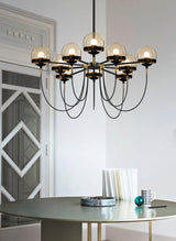 Glass Ball Chandelier