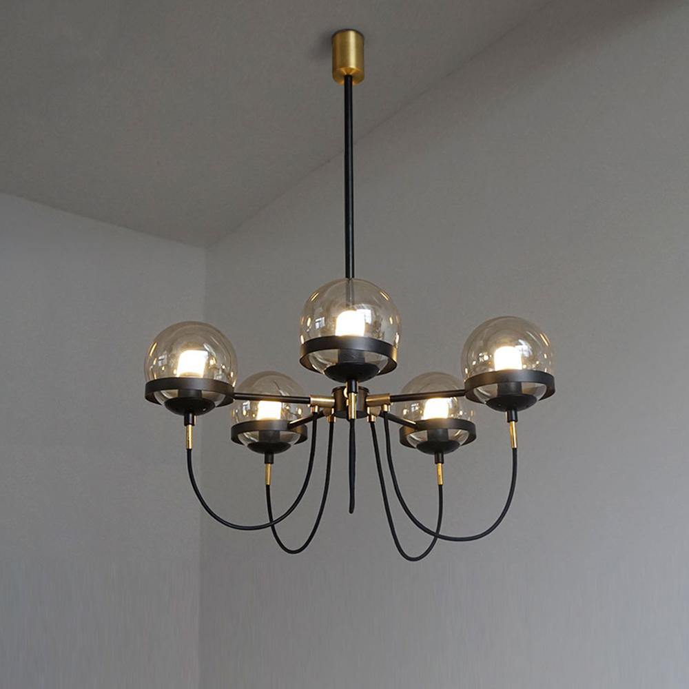 Glass Ball Chandelier