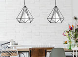 Diamond Cage Metal Pendant