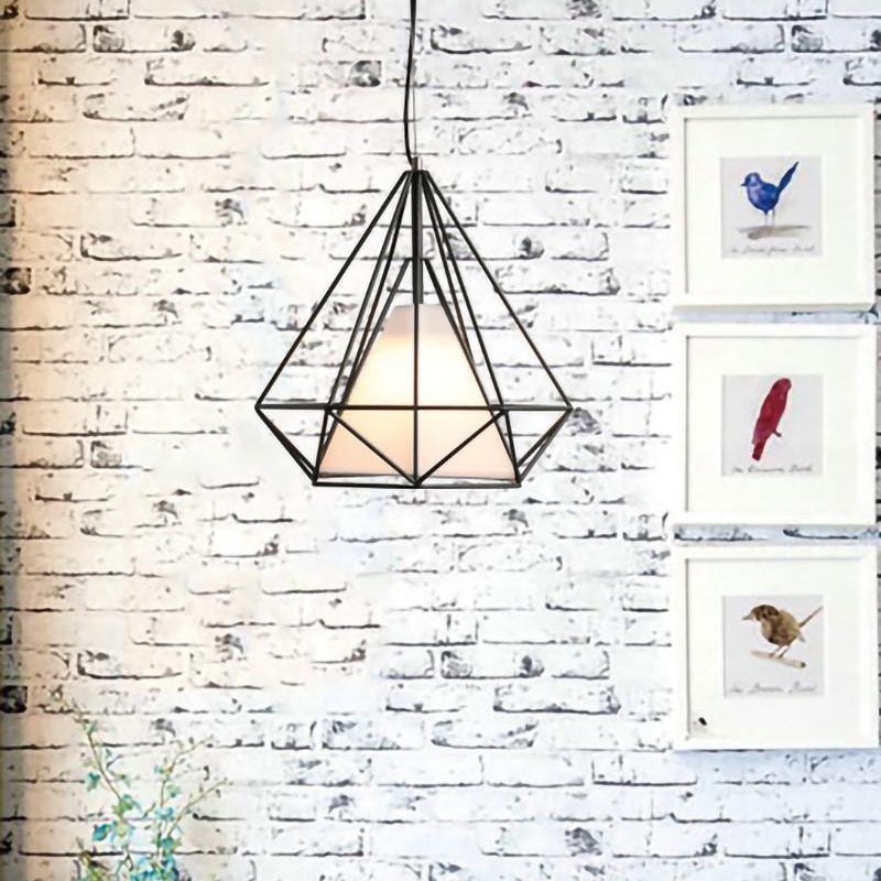 Diamond Cage Metal Pendant