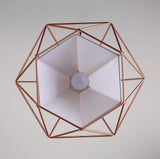 Diamond Cage Metal Pendant
