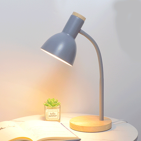 Eye-Caring Metal Desk Lamp One Light Nordic Style Study Light for Child Bedroom