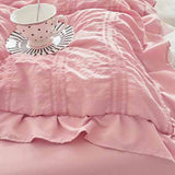 Solid Seersucker Poly Duvet Cover Bedding Set