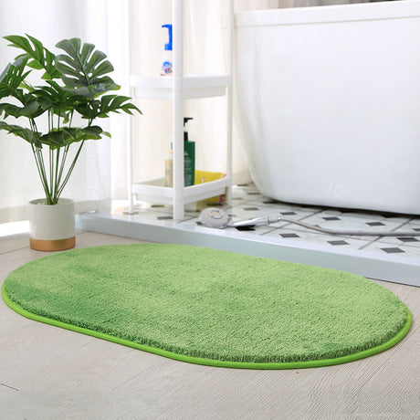 Feblilac Semicircle Solid Khaki Tufted Bath Mat, Multiple Sized Soft Plush Water-Absorbent,  Anti Slip Toilet Mat, Soft Thick Bathroom Carpet, Pure Bathroom Mats, Simple Best Bath Rugs, Hot Shower Mat Non Slip, Toilet Rug