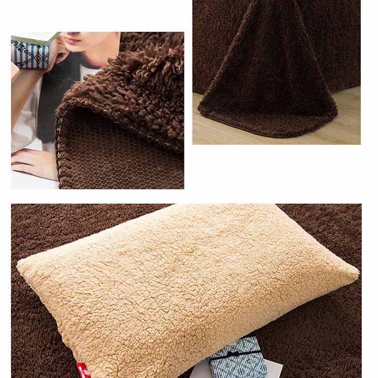 Poly Color Matching Berber Fleece Duvet Cover Bedding Set