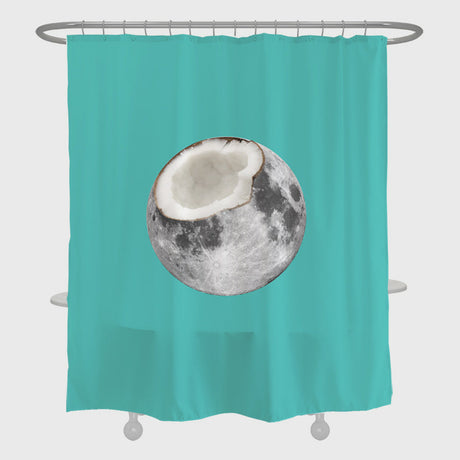 Coconut Shower Curtain (Blue Green Pink)