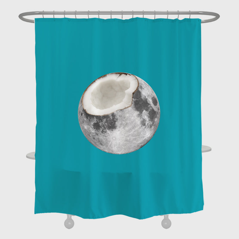 Coconut Shower Curtain (Blue Green Pink)