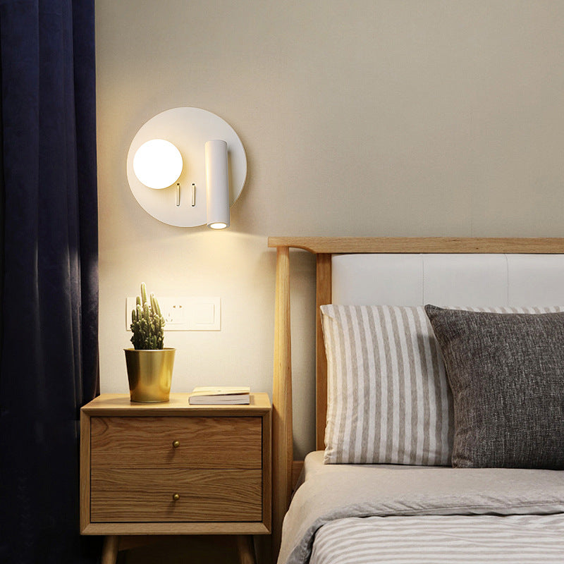 Bedside lamp led reading wall lamp with Double switches
