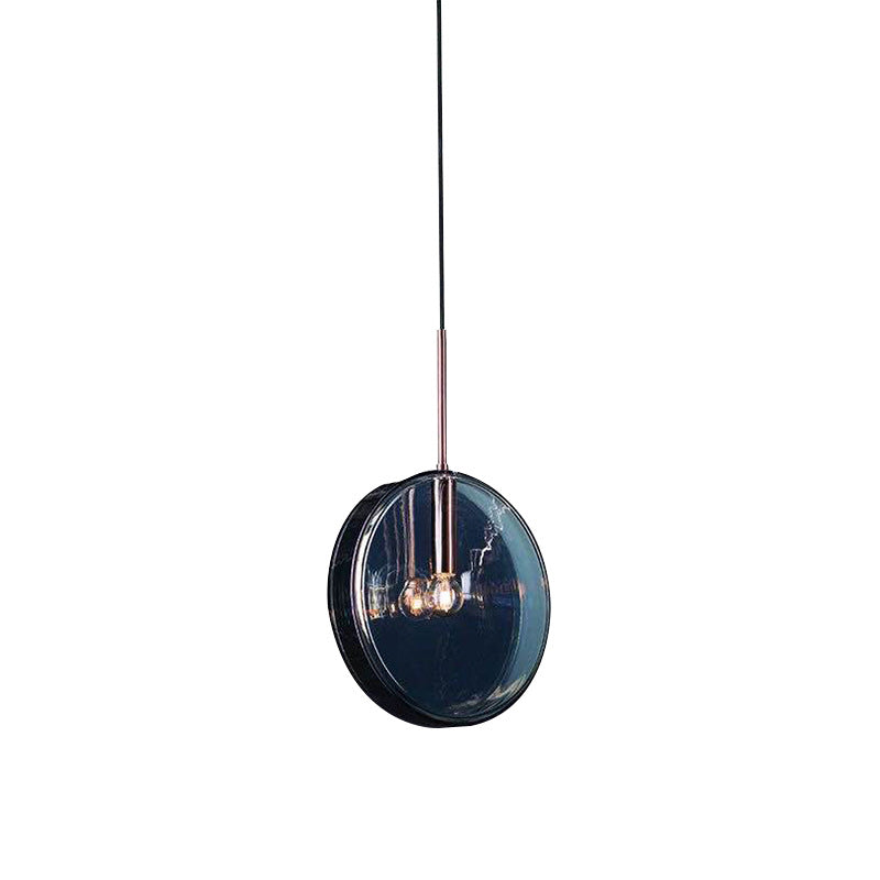 Glass Navy Pendant Lamp