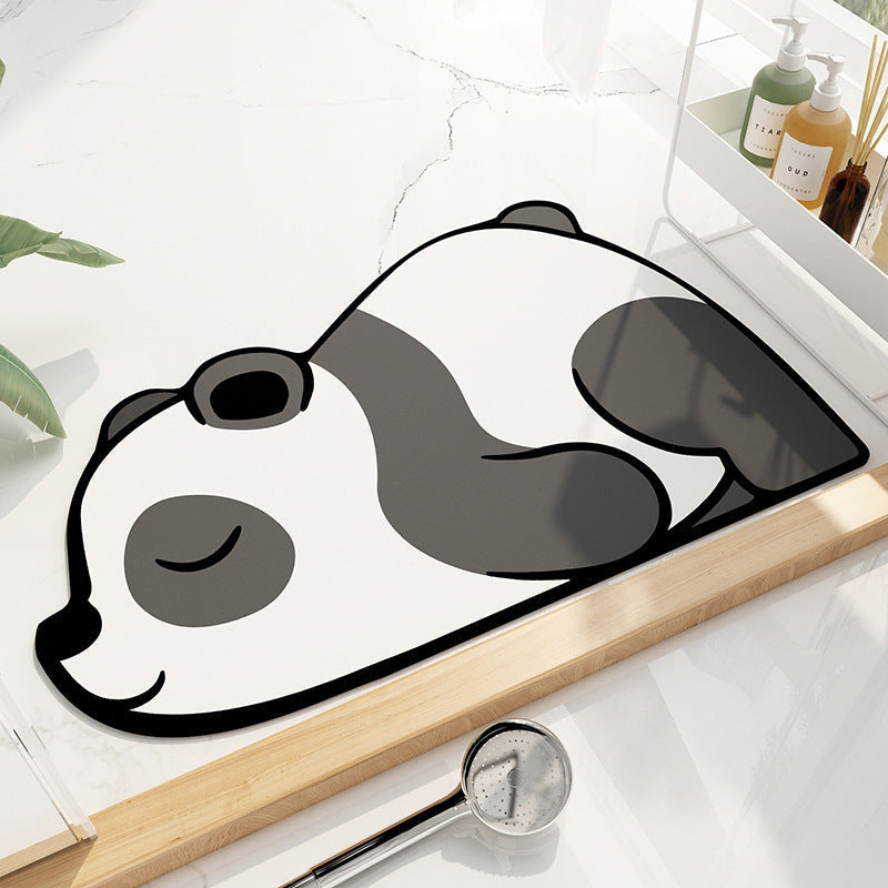 Animal Diatomaceous Earth Bathroom Mat