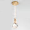 Opal round glass sphere midcentury pendant Light