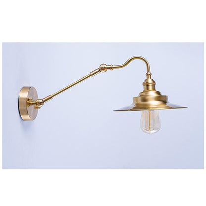 Brass Gooseneck Wall Light