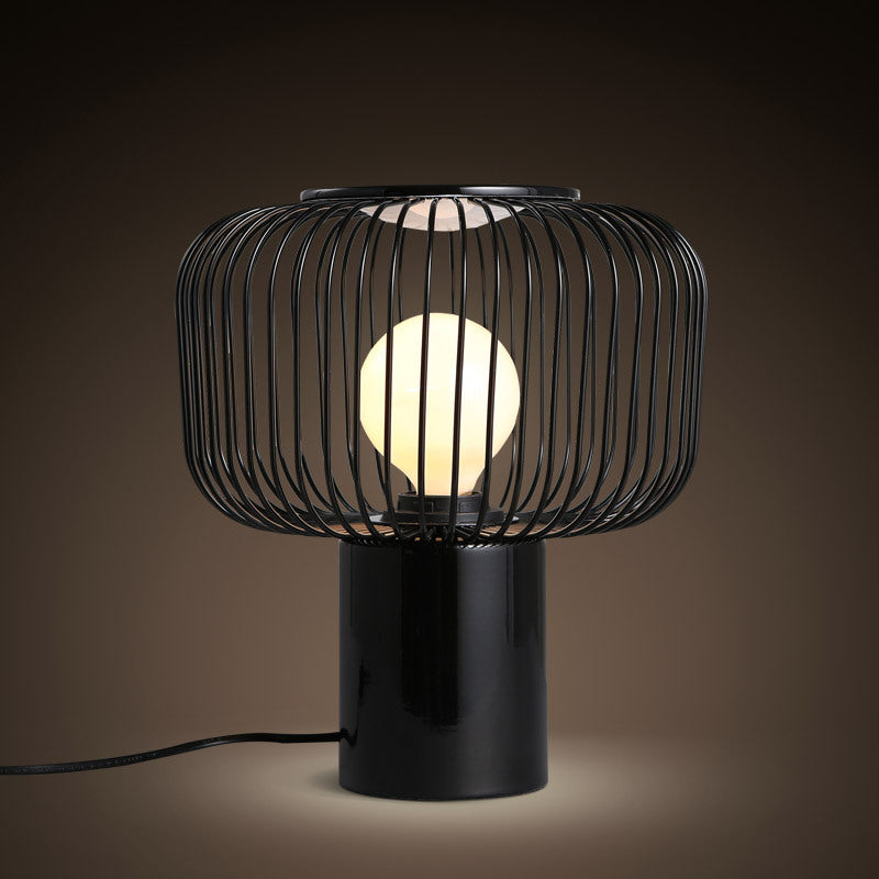 Cage Table Lamp Black
