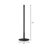 Plumb Rod Plug-In LED Night Light Simple Creative Bedside Table Lamp in Black, Warm/White Light