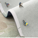 Feblilac Chinese Style Jade Slip Polyester Door Mat