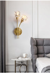 Brass Flora Wall Lamp 