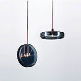 Glass Navy Pendant Lamp