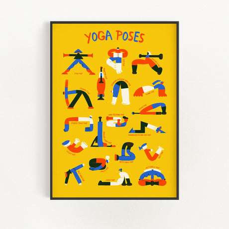 Yoga Poses - Wallart