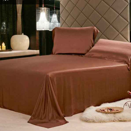 19 Momme Heavy Moisturizing And Luxurious Pure Mulberry Silk Flat Sheets