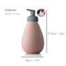 Ceramic Soap Dispenser, Foaming Pump Bathroom Bottle, Simple Design, Refillable Reusable Lotion Pump for Bathroom Kitchen, 650ml/21.9oz