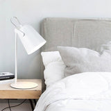 Nordic Style Bucket Desk Light Rotatable 1 Light Metal Plug In Desk Lamp for Dormitory Bedroom