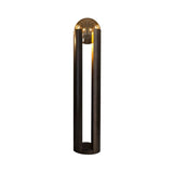 Linear/Capsule/Arch Floor Light Designer Metal Single-Bulb Living Room Standing Lamp in Black