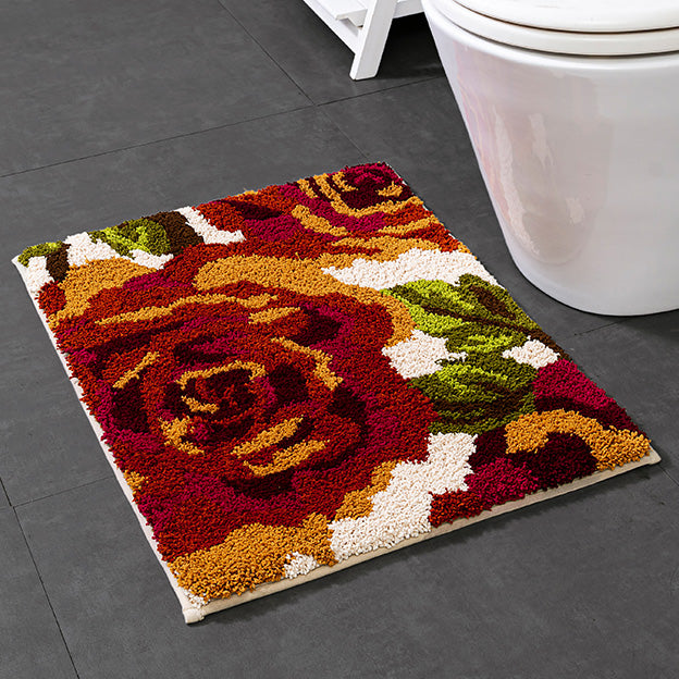 Traditional Rose Bath Mat