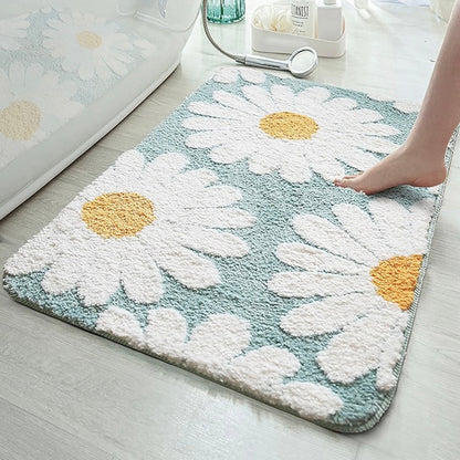 Feblilac Cute Daisy Bath Mat