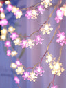 Christmas String Light with 20pcs Snowflake Shaped Bulb 1pc - Novelty Lighting