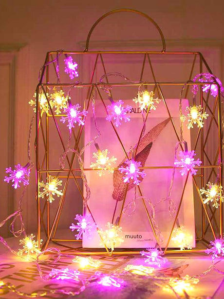 Christmas 40 Led 6m Snowflake String Light - Lighting & Lamp