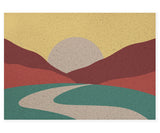 Mountain and River Sunset Pattern PVC Entrance Mat