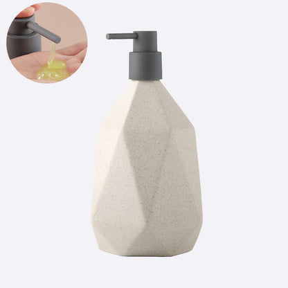 Off-white Ceramic Soap Dispenser, Foaming Pump Bathroom Bottle, Simple Design, Refillable Reusable Lotion Pump for Bathroom Kitchen, 980ml/33.1oz