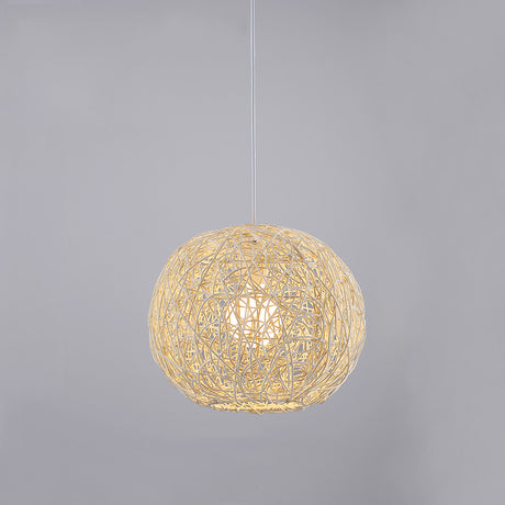 Feblilac Rattan Woven Pendant Light