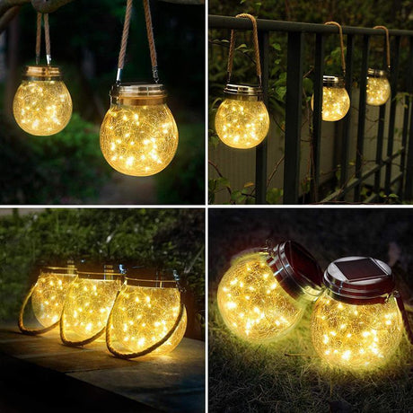 Solar Crack Glass Light