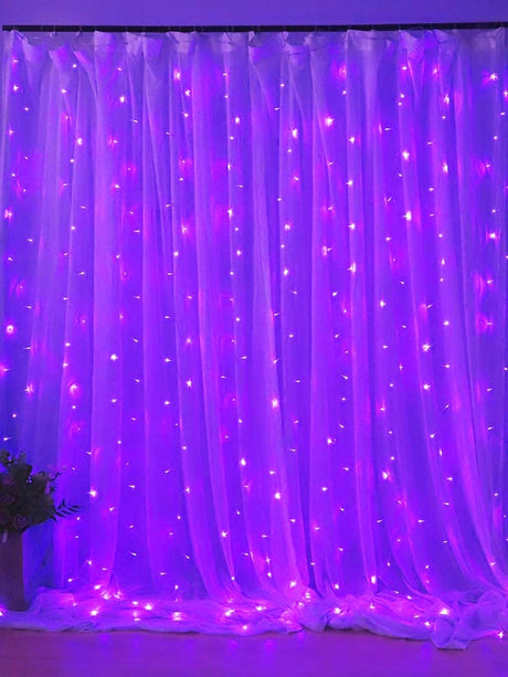 Decorative String Light with 50pcs Bulb Curtain - Novelty Lighting