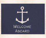 Welcome Aboard Anchor PVC Entrance Mat