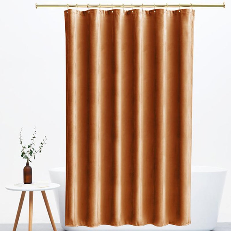 Orange Velvet Shower Curtain