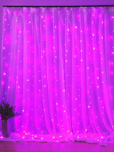 Decorative String Light with 50pcs Bulb Curtain - Novelty Lighting