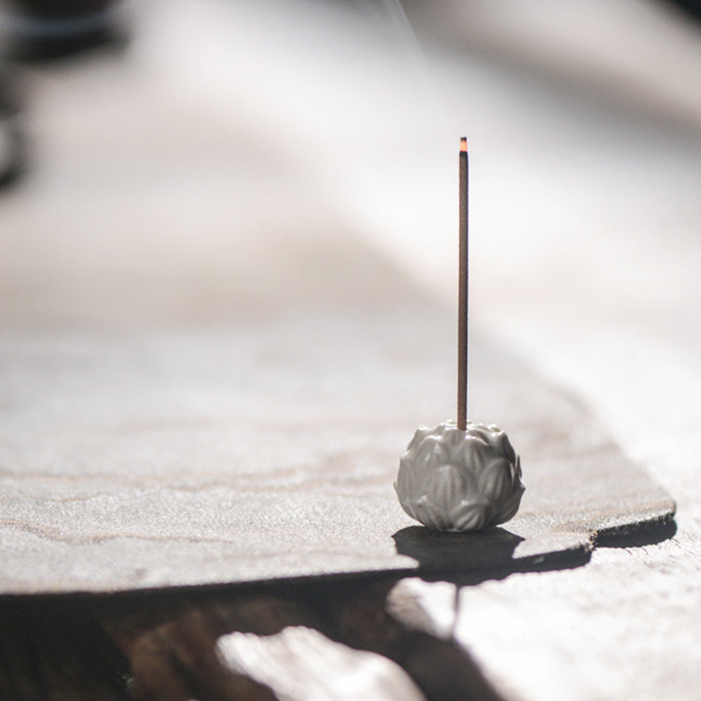 Ceramic Incense Burner, Art Lotus Design, Aromatherapy, Yoga Incense Burner, Small Incense seat