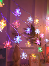 Christmas String Light with 20pcs Snowflake Shaped Bulb 1pc - Novelty Lighting