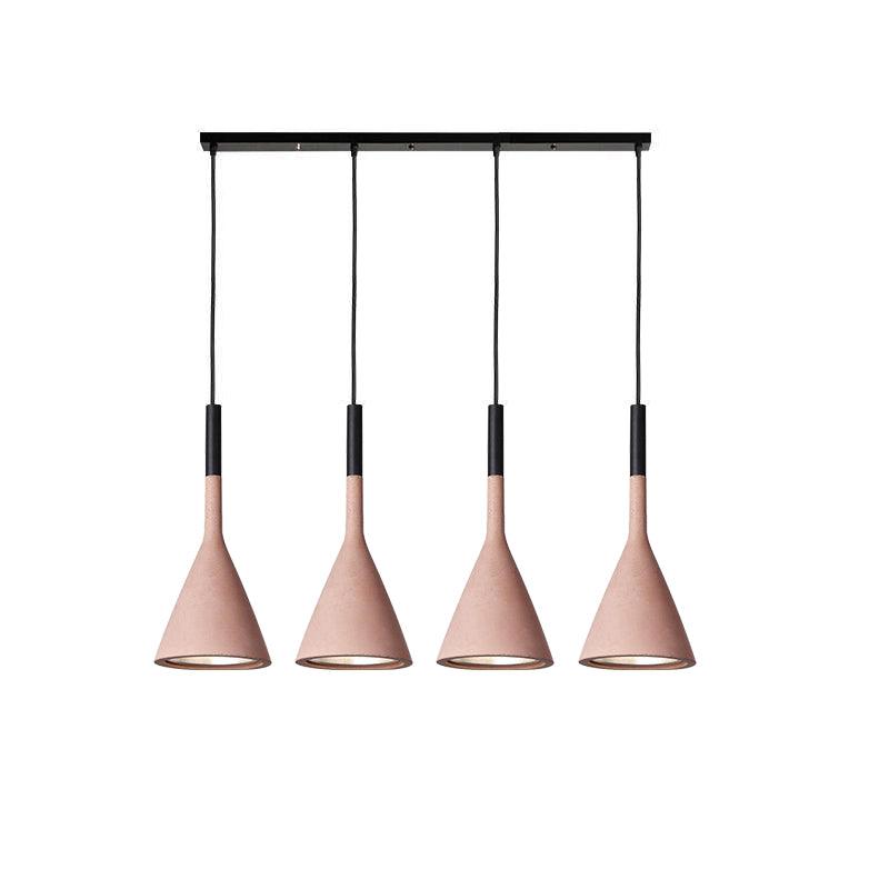 Conical Concrete Pendant Light