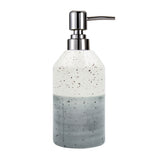 Gray Ceramic Soap Dispenser, Simple-Design Pump Bottle, 350ml/12.3 oz